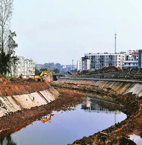 新洲區倒水汪集河段整治工程