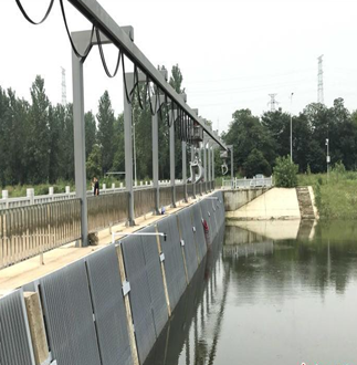 常青泵站二期土建工程，攔污柵橋、撈草機